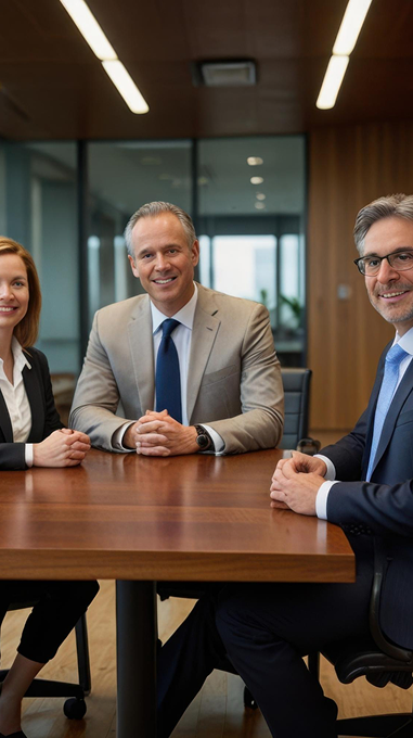 Business meeting in a conference room