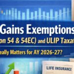 Capital Gains Exemptions (Section 54 & 54EC) and ULIP Taxation – What Really Matters for AY 2026-27?
