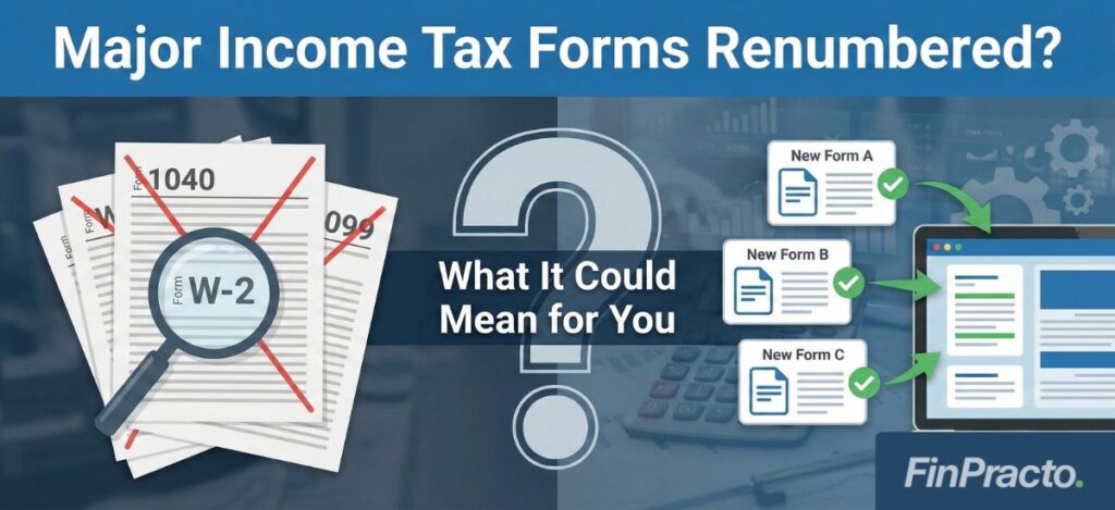 Major Income Tax Forms Renumbered? Here’s What It Could Mean for You