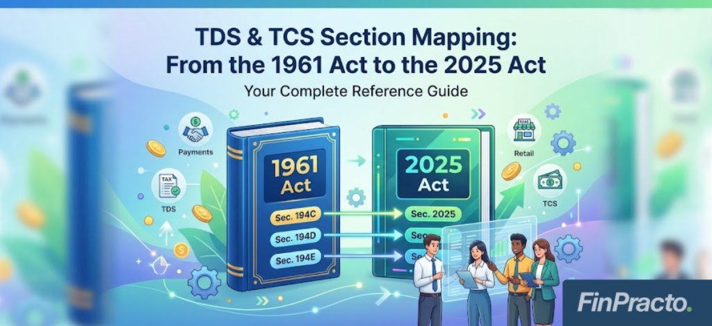 TDS & TCS Section Mapping: From the 1961 Act to the 2025 Act – Your Complete Reference Guide 