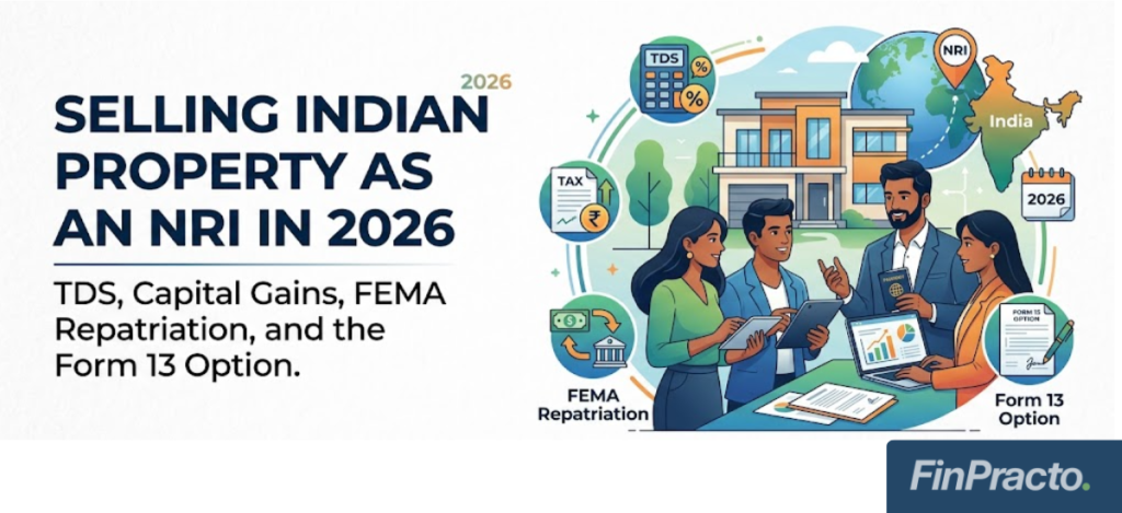 Selling Indian Property as an NRI in 2026 – TDS, Capital Gains, FEMA Repatriation and the Form 13 Option 
