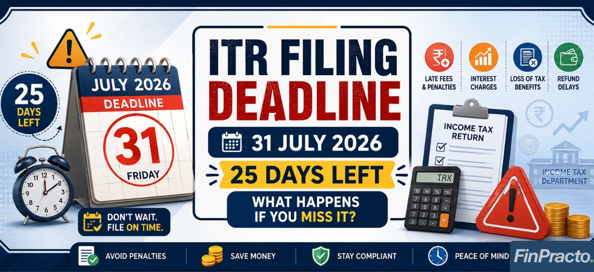 ITR Filing Deadline – 31 July 2026. 25 Days Left. What Happens If You Miss It?